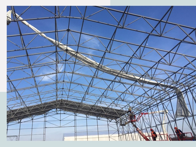 Шатровые ангары от 608 руб. в Конаково и Тверской области