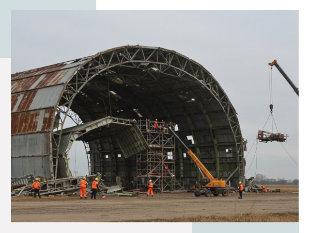 Демонтаж ангаров в Конаково