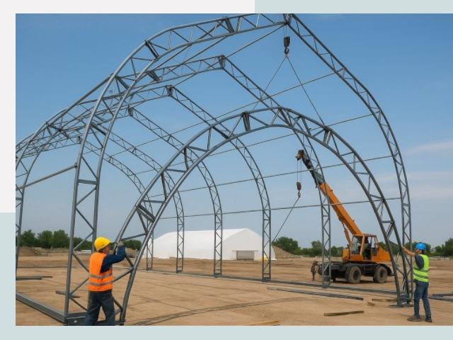 Монтаж ангаров в Конаково от 608 руб. - Надежно и быстро